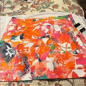NEW High Fifth | Bright Floral Pull On Womens Golf Skort | Size 10